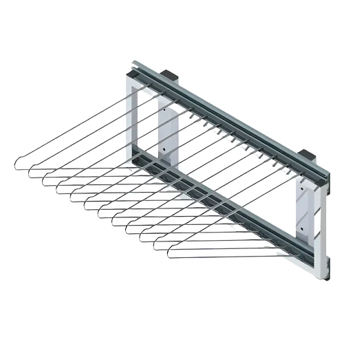 Imagem ilustrativa do produto - CALCEIRO DESLIZANTE CROMADO C/ 12 HASTES 450MM DIMEC