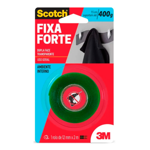 Imagem do produto FITA DUPLA FACE 12MMX2M TRANSP