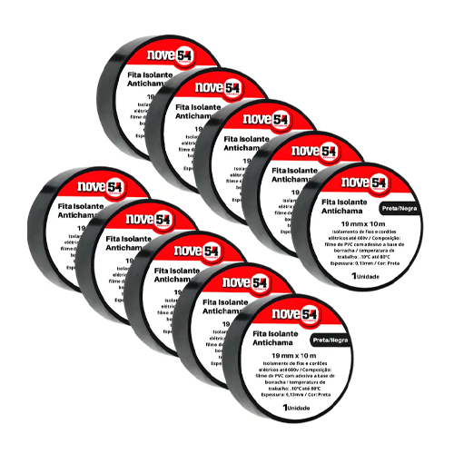 Imagem do produto FITA ISOLANTE 19MM X 10M  PRETO