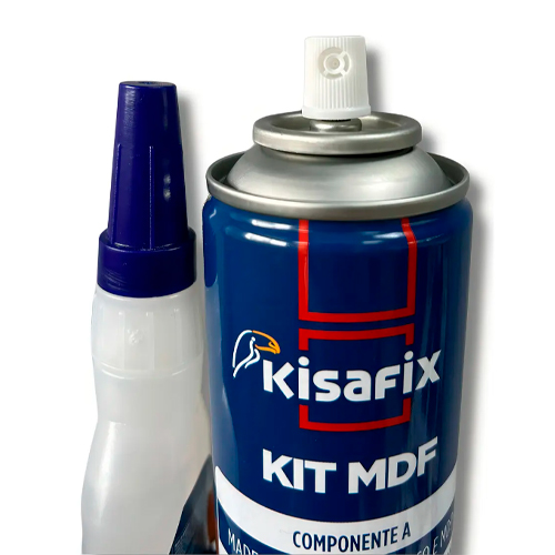 Imagem do produto KIT MDF COLA INSTANTANEA C/ ACELERADOR KISAFIX