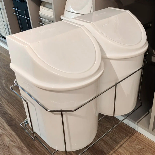 Imagem do produto LIXEIRA DUPLA ELEVATTA 12LTS DIMEC (A400 L290 P490)