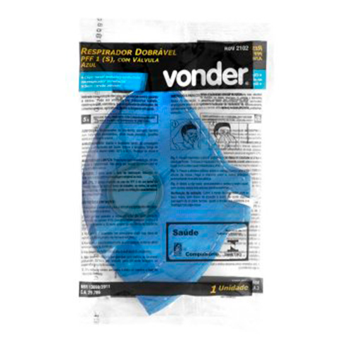 Imagem do produto MASCARA C/ VALVULA VONDER OSTEN  / NEGRÃO