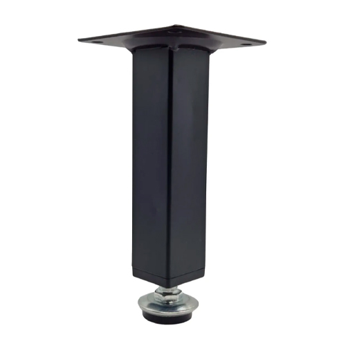 Imagem do produto PÉ DE AÇO 10CM QUADRADO PRETO RENNA
