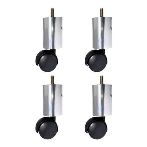 Imagem do produto PÉ DE ALUMINIO 120MM C/ RODIZIO COD120 SR