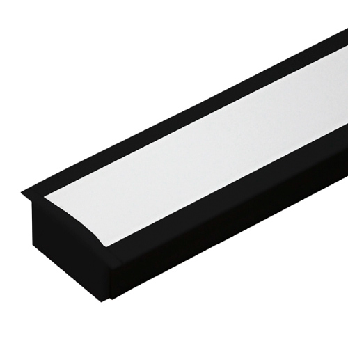 Imagem do produto PERFIL NANCY FUME 3 MTS 26MM X 10MM PARA LED DE EMBUTIR PRETO LYNIC SALUTO