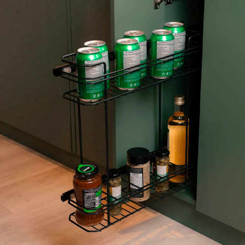 Imagem do produto PORTA OLEO LATA CROMADO EVIDENCE CORREDIÇA 450MM DIMEC
