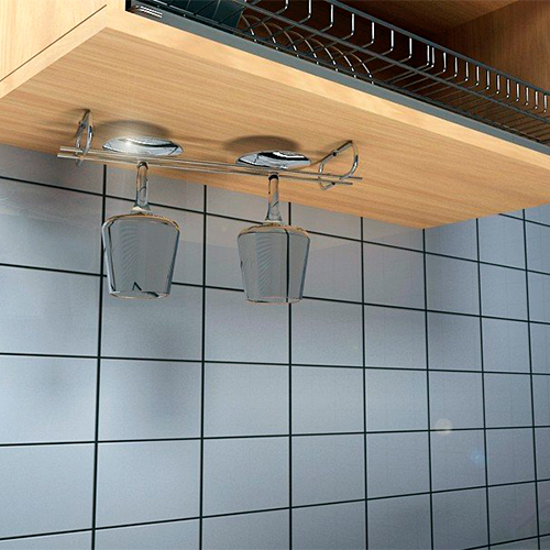 Imagem do produto PORTA TAÇAS RETO CROMADO 300MM DIMEC