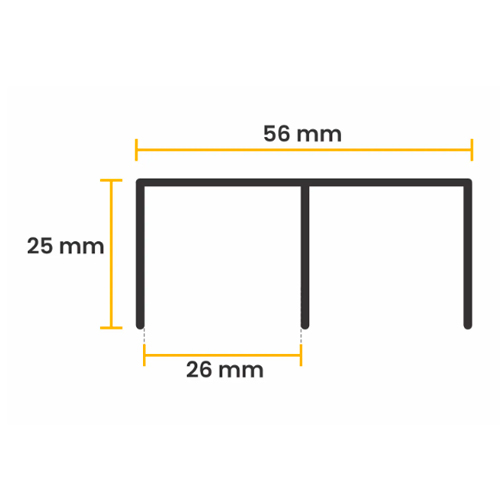 Imagem do produto TRILHO 3 METROS RM-030 SUPERIOR CHAMPAGNE ROMETAL
